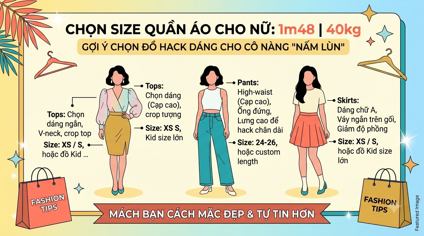 1m48 40kg mặc size gì nữ - tổng quan và chuẩn bị