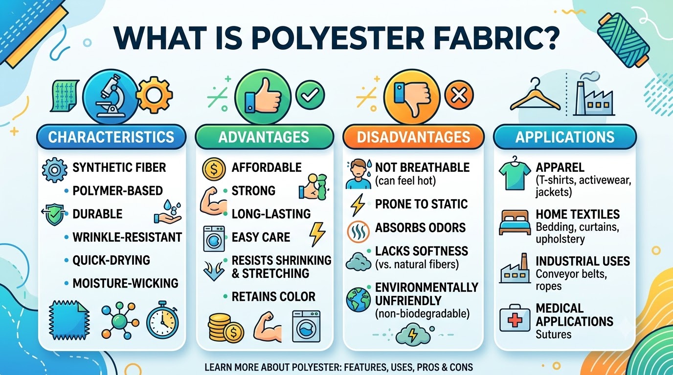 vải polyester là gì - tổng quan và chuẩn bị
