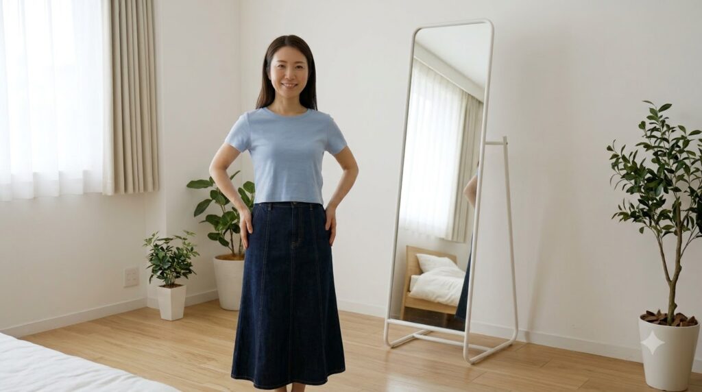 1m55 48kg mặc size gì nữ? Gợi ý chọn áo, quần và váy 1 Đối chiếu vòng ngực, vòng eo và vòng hông khi chọn đầm hoặc chân váy