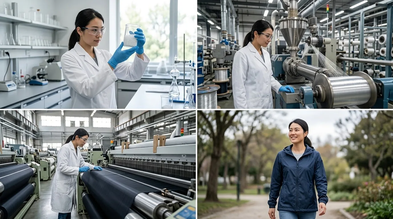 So sánh chất liệu vải nylon với vải polyester tổng hợp