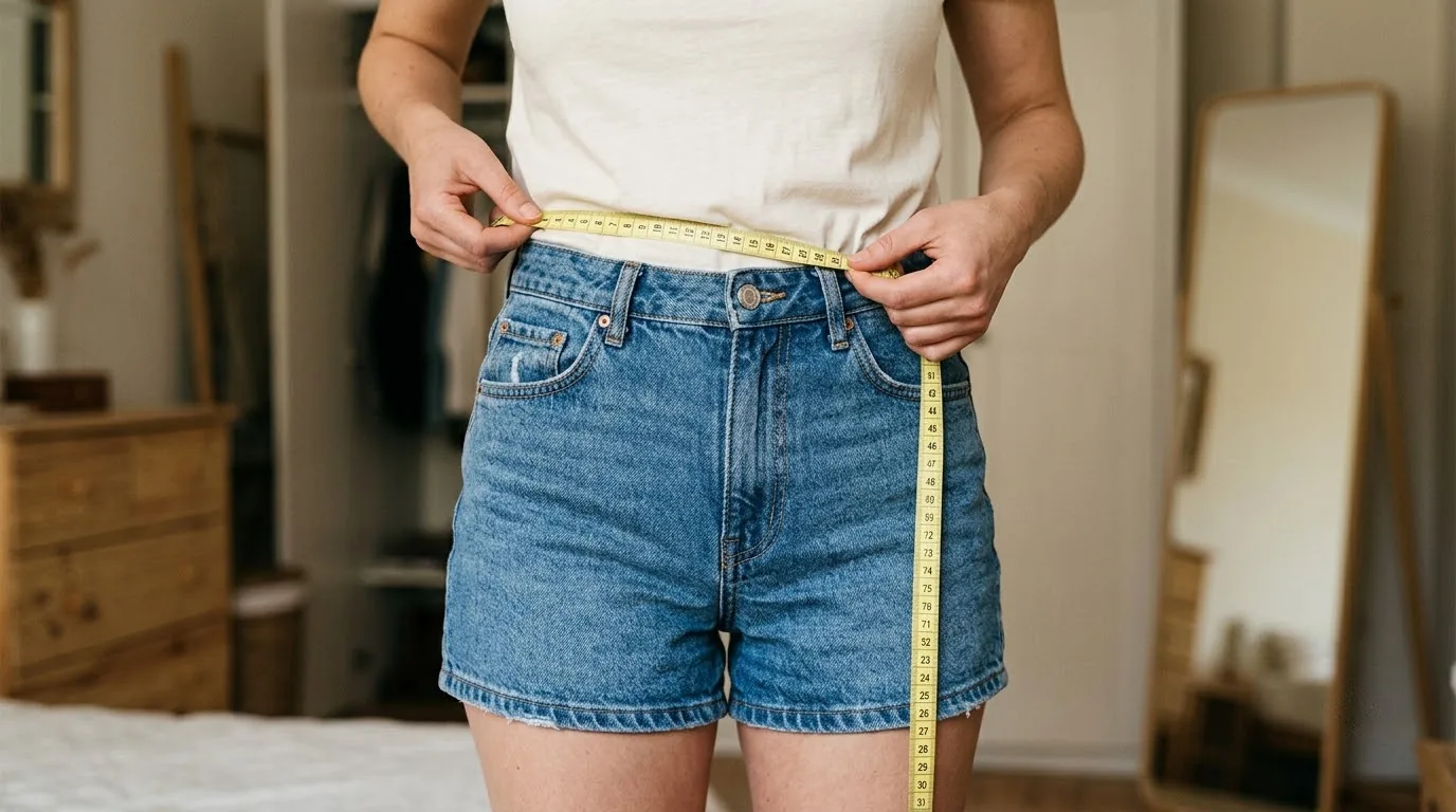 Bảng size quần short nữ chuẩn quốc tế quy đổi từ số đo eo và mông