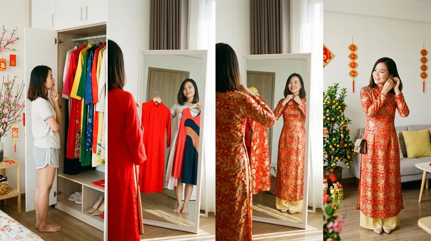 Gợi ý phối đồ đi chơi tết nữ đa dạng phong cách từ truyền thống đến hiện đại