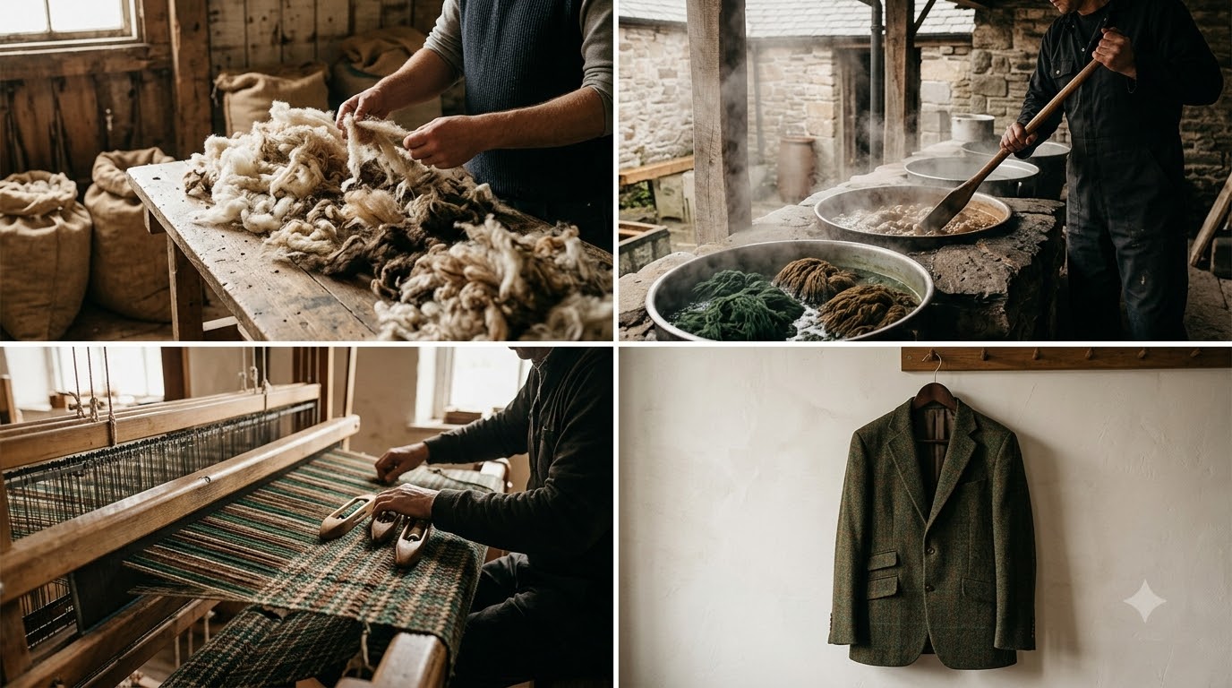 Nguồn gốc và khái niệm cơ bản về vải tweed là gì