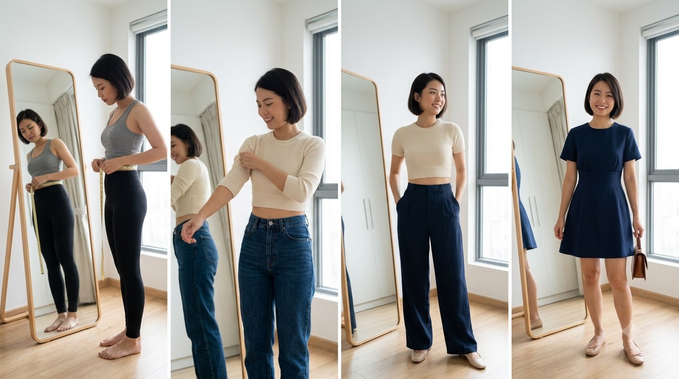 Gợi ý chọn size S hay M cho nữ cao 1m55, nặng 48kg 1m55 48kg mặc size gì nữ: tham khảo size S–M theo số đo và loại trang phục