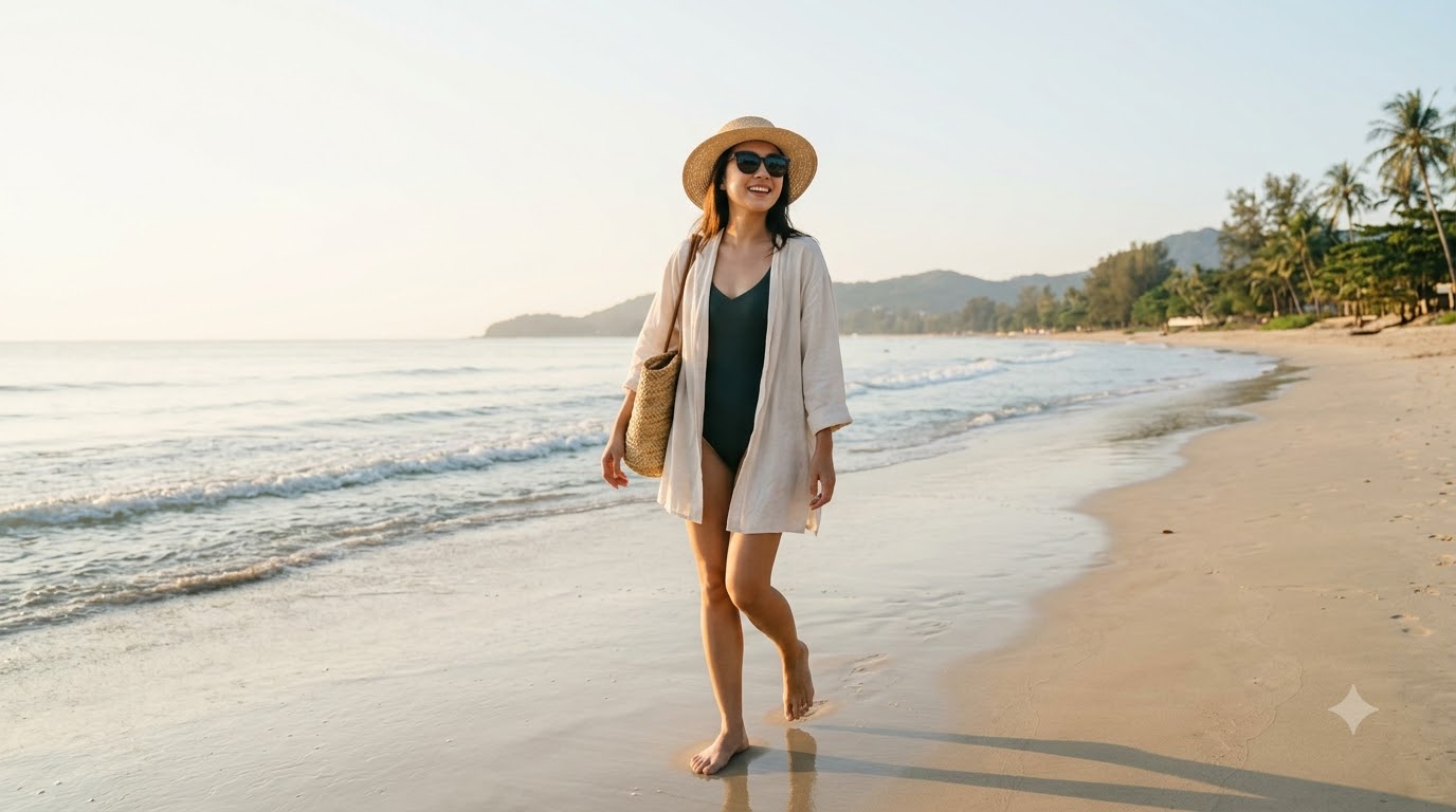 Phong cách quyến rũ và thanh lịch cho buổi trưa bên bờ biển Phong cách quyến rũ và thanh lịch cho buổi trưa bên bờ biển