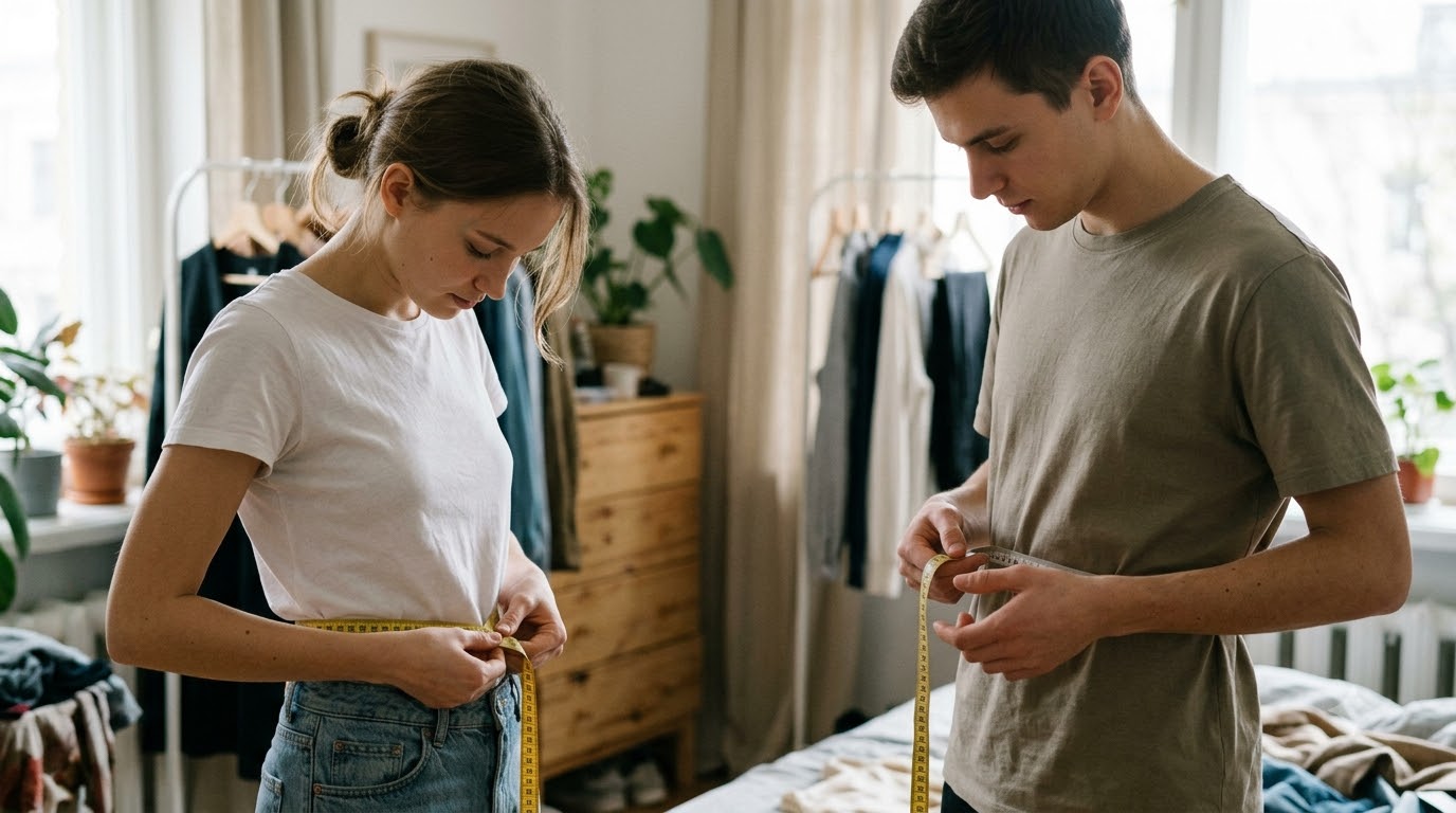 Bảng số đo vòng ngực, eo hoặc bụng và mông size XS nam của adidas và Cardina